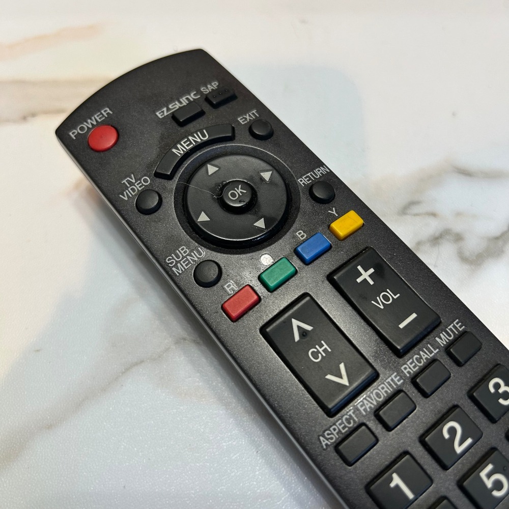 Panasonic N2QAYB000103 TV Remote Control Black OEM Replacement
